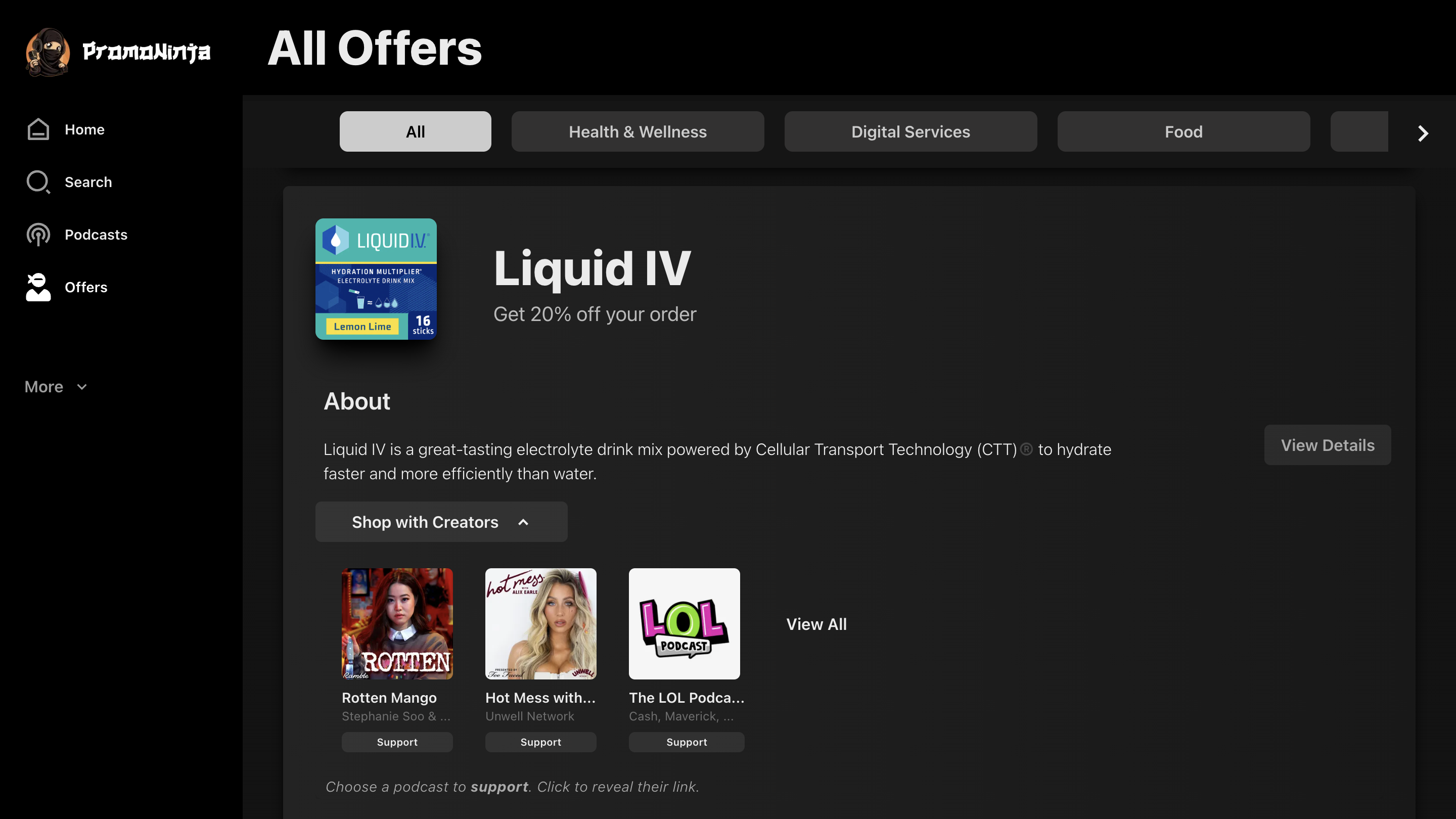 PromoNinja website screenshot 3