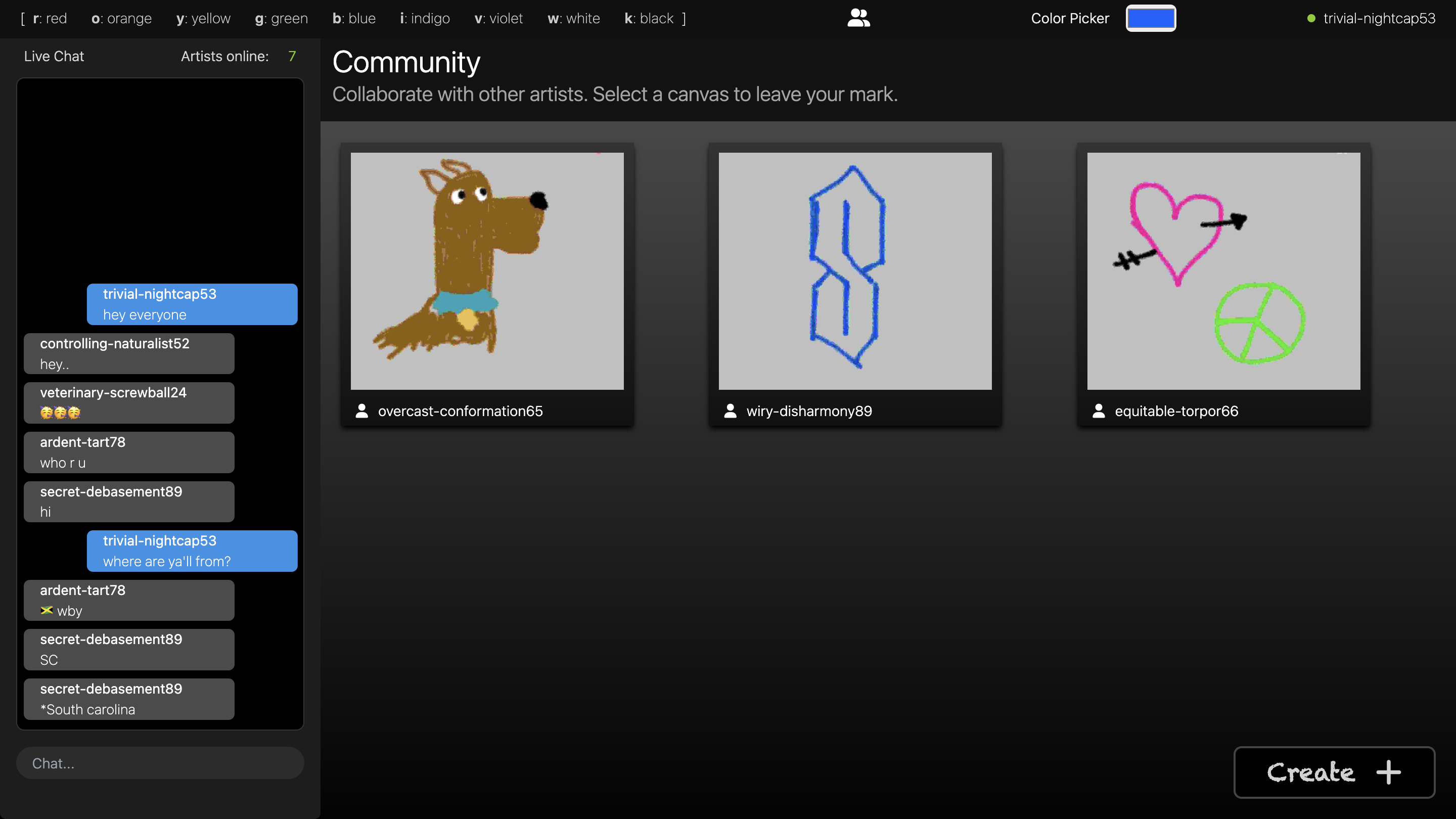 SprayChat website screenshot 2